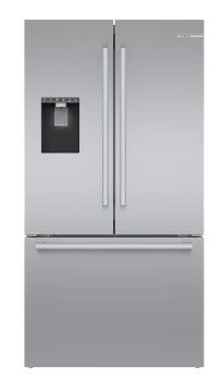 Photo 1 of Bosch 500 Series 21.6-cu ft Counter-depth Smart French Door Refrigerator with Ice Maker (Stainless Steel) 