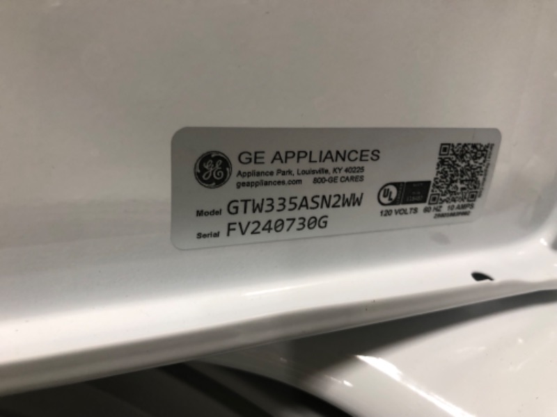 Photo 2 of GE 4.2-cu ft Agitator Top-Load Washer (White)