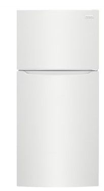 Photo 1 of DENTED FRONT DOOR**Frigidaire Garage-Ready 18.3-cu ft Top-Freezer Refrigerator (White)