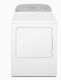 Photo 1 of Whirlpool 7-cu ft Reversible Side Swing Door Gas Dryer (White)