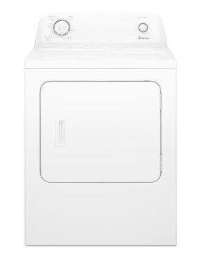 Photo 1 of SCRATCHED TOP**Amana 6.5-cu ft Reversible Side Swing Door Gas Dryer (White)