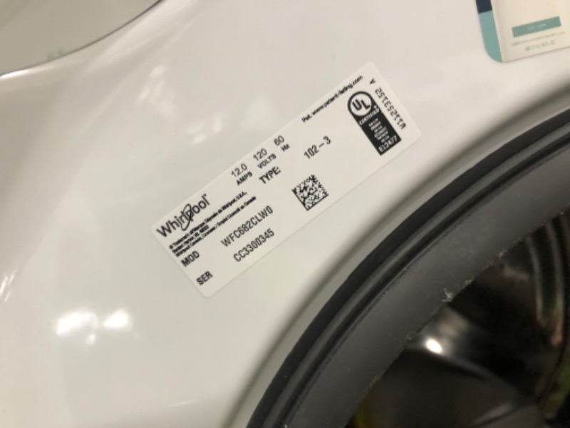 Photo 3 of Whirlpool 4.5-cu ft Capacity White Ventless All-in-One Washer/Dryer Combo