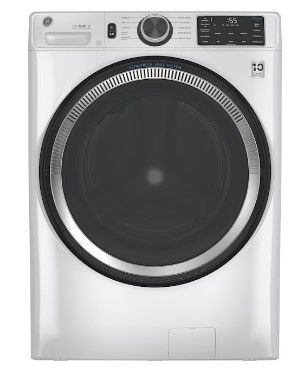 Photo 1 of DENTED**GE UltraFresh Vent System 4.8-cu ft Stackable Smart Front-Load Washer (White)