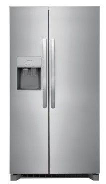 Photo 1 of Frigidaire 25.6-cu ft Side-by-Side Refrigerator with Ice Maker (Fingerprint Resistant Stainless Steel)