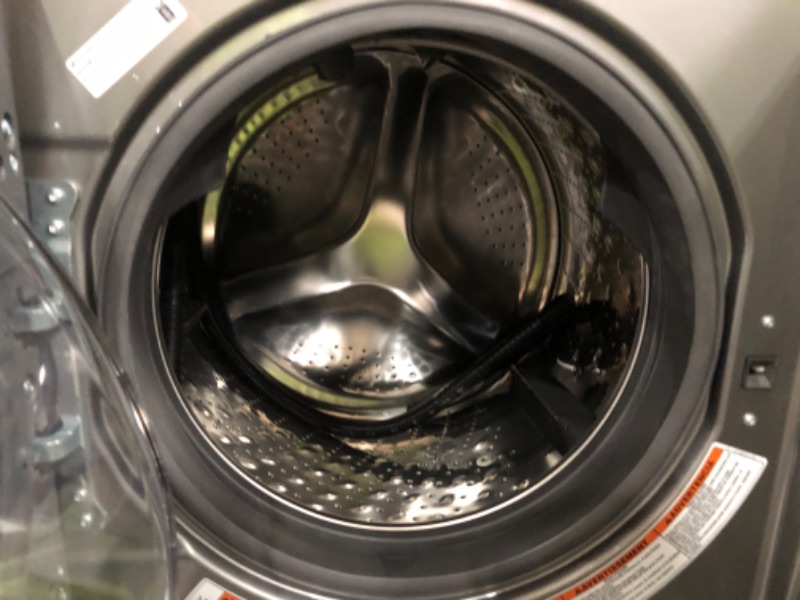 Photo 3 of Maytag 4.5-cu ft High Efficiency Stackable Steam Cycle Front-Load Washer (Metallic Slate) 