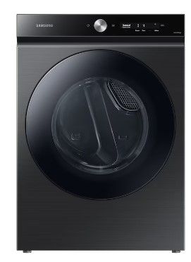 Photo 1 of SCRATCHED**Samsung Bespoke 7.6-cu ft Reversible Side Swing Door Stackable Steam Cycle Smart Gas Dryer (Brushed Black) 