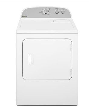 Photo 1 of MISSING SM FRONT CAP**Whirlpool 7-cu ft Reversible Side Swing Door Gas Dryer (White)