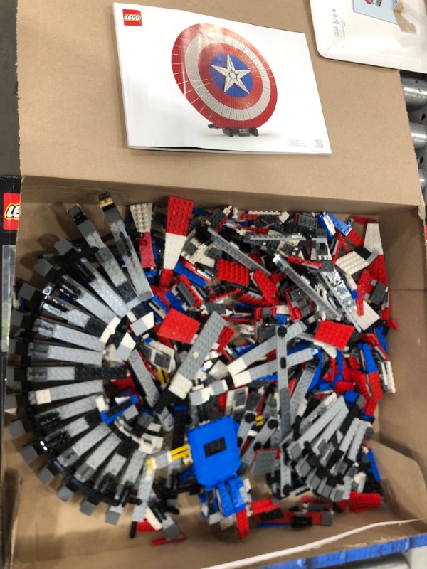 Photo 2 of LEGO Marvel Captain America’s Shield 76262 Model Kit for Adults, Collectible Replica of Captain America’s Iconic Shield