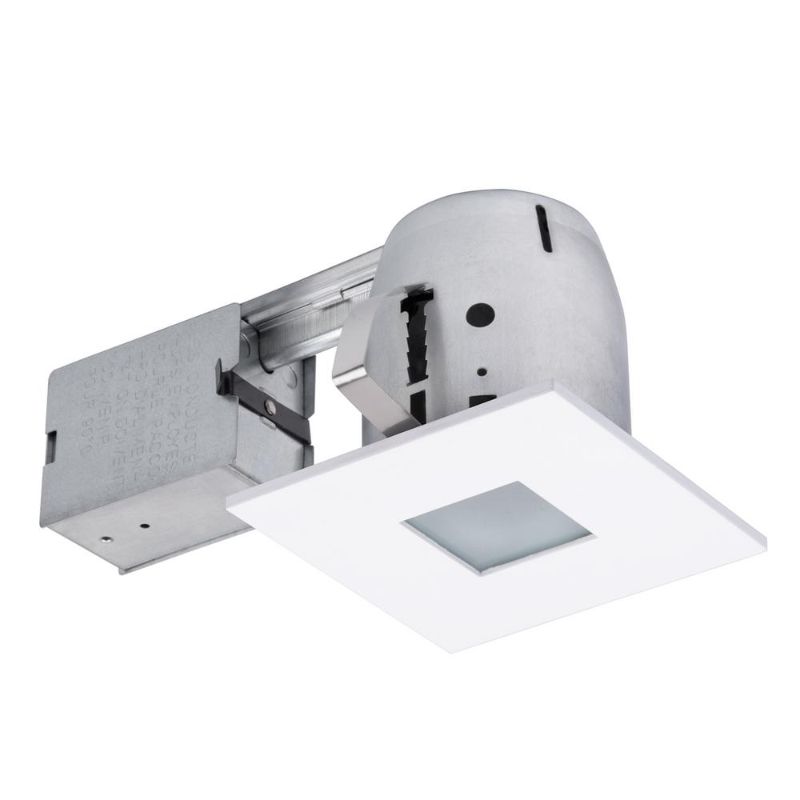 Photo 1 of 4 in. Matte White Die-Cast Recessed Lighting Kit
