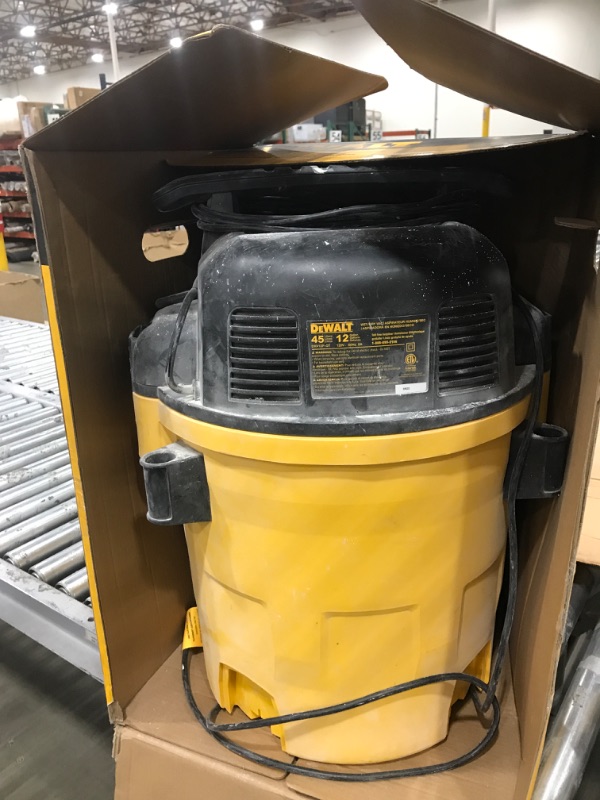 Photo 2 of **PARTS ONLY NOT FUNCTIONAL!! DEWALT Stealthsonic Quiet 12-Gallons 5.5-HP Corded Wet/Dry Shop Vacuum with Accessories Included