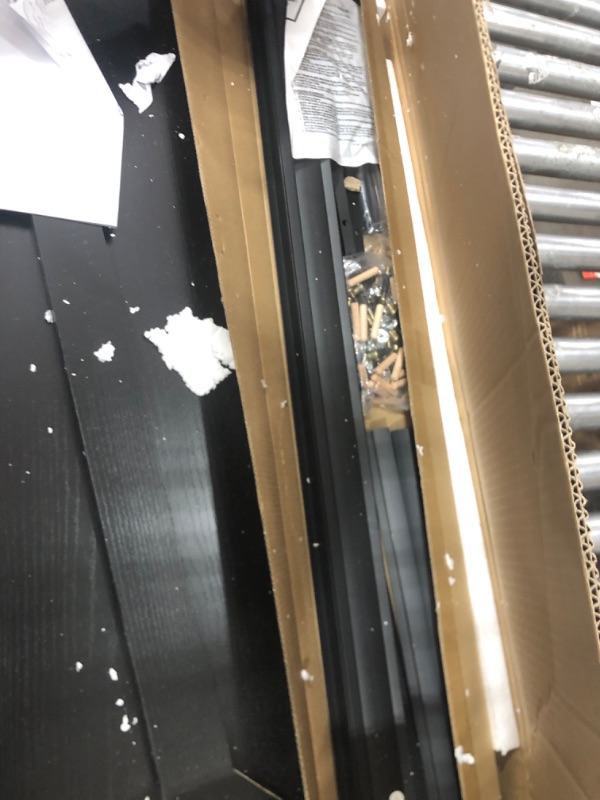 Photo 1 of DEVAISE 2 Drawer Lateral File Cabinet with Lock, Filing Cabinet fits Letter/Legal/A4 Size, Large Printer Stand with Storage Shelves for Home Office, Black