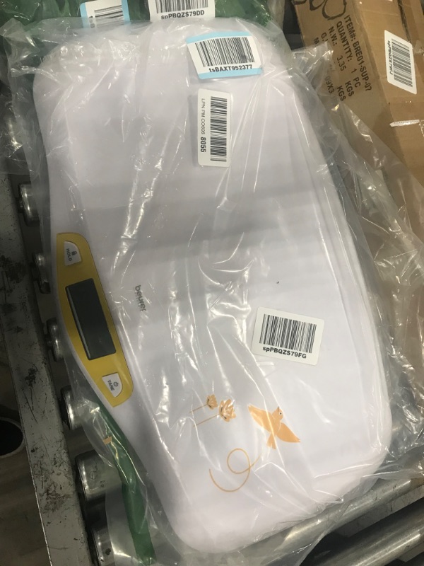 Photo 1 of Beurer BY80 Digital Baby Scale, Infant Scale for Weighing in Pounds, Ounces, or Kilograms up to 44 lbs, Newborn Scale with Hold Function, Pet Scale for Cats and Dogs