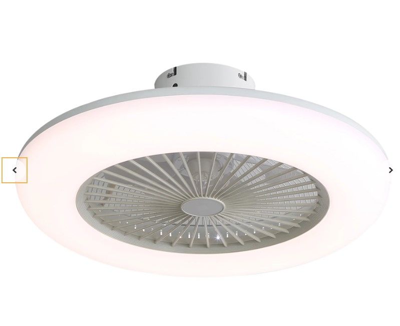 Photo 1 of 22 in. LED Indoor/Outdoor Covered Ceiling Fan with Light Kit and Remote Control
