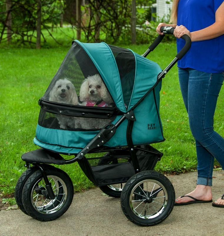 Photo 1 of (USED AND DIFFERNT STROLLLER) Pet Gear NO-Zip Pet Stroller with Dual Entry- Pine Green