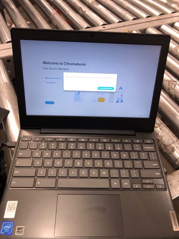 Photo 4 of Lenovo IdeaPad 3 11 Chromebook Laptop,11.6" HD Display,Intel Celeron N4020, 4GB RAM, 64GB Storage, UHD Graphics 600, Chrome OS, Onyx Black
