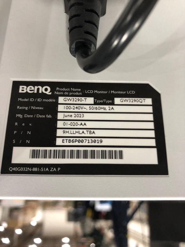 Photo 7 of BenQ GW3290QT Productivity Monitor 32" 1440p | IPS| Eye-Care Tech | 99% sRGB | Brightness Intelligence | Noise-Cancelling Mic & Speakers | Ergonomic | USB-C (65W) | USB Hub | DaisyChain,White
