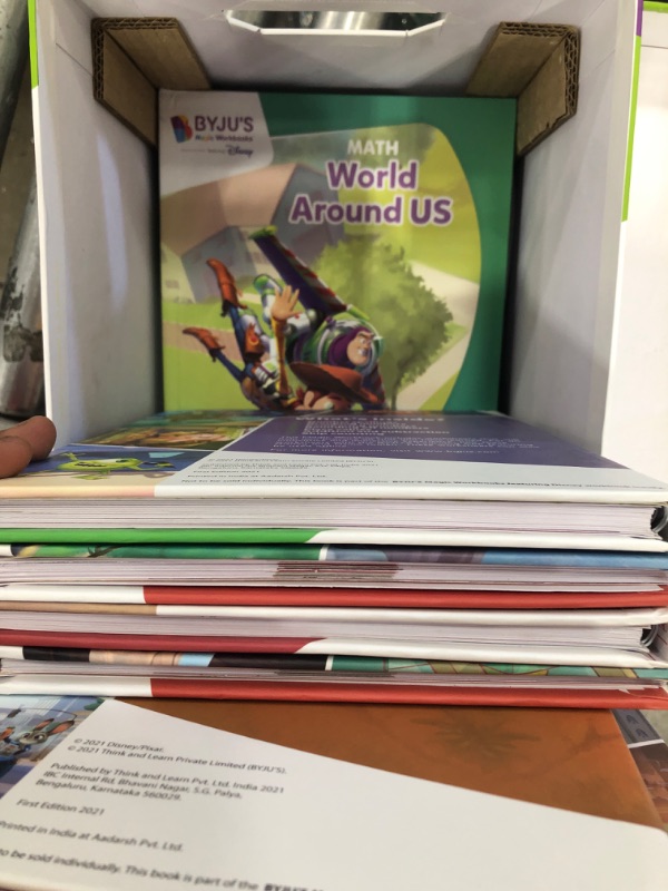 Photo 4 of BYJU’S Learning Kits: Disney, 2nd Grade Premium Edition (App + 8 Workbooks) Ages 6-8, Featuring Disney & Pixar Characters - Learn Grammar, Multiplication/Division & Writing - Osmo iPad Base Included iPad 2nd Grade