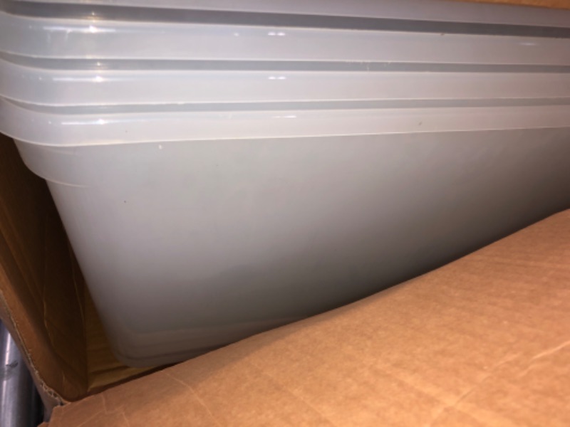 Photo 1 of LARGE CLEAR CONTAINER 4 PK 