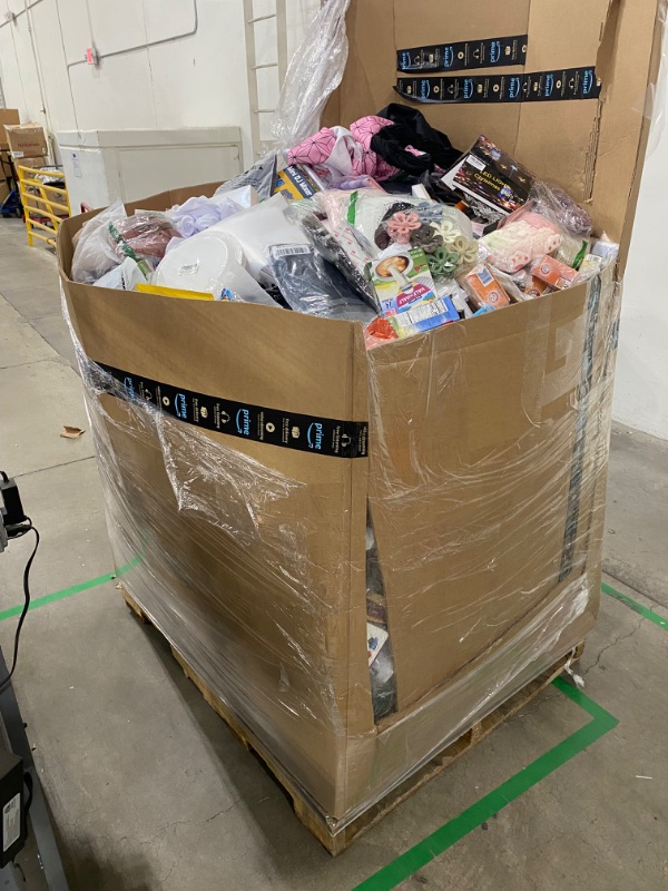 Photo 1 of AS IS Pallet of NEW wholesale miscellaneous items. Categories include: Home & Garden, Toys & Baby, Clothing & Accessories, Home & Kitchen etc. This Pallet is NON-REFUNDABLE
