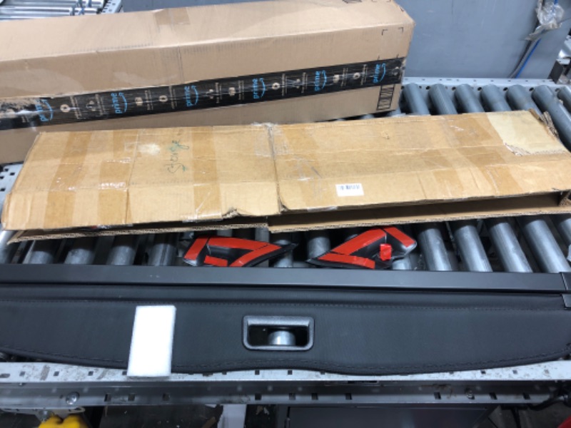 Photo 1 of Xipoo Fit Tesla Model Y Cargo Cover Rear Trunk Cover Retractable Security Black Shield Shade Cover for 2023 2022 2021 2020 Tesla Model Y Accessories