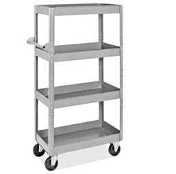 Photo 1 of 4-Shelf Steel Cart - 34 x 16 x 60"
