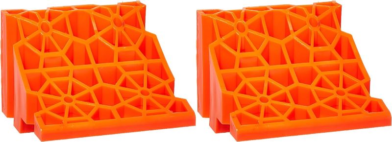 Photo 1 of TRI LINX Tri-Lynx 000182PK Stop 'N Chock RV Wheel Chock, (Pack of 2), Orange