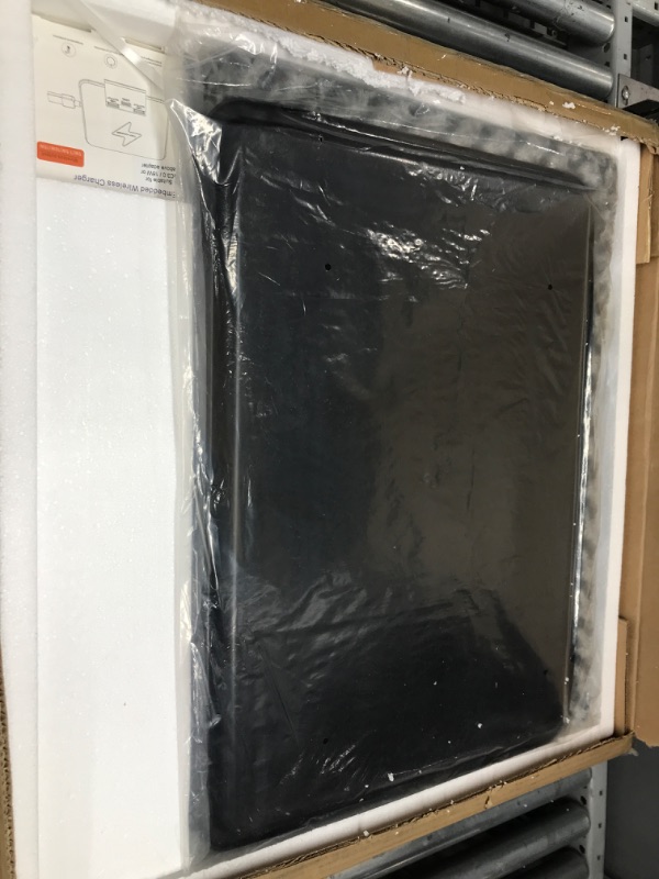 Photo 1 of Piskyet Dog Crate Furniture,Wooden Dog Crate End Table with Storage Drawer&Cushion&Tray, QC3.0 Wireless Fast Charging&Dual USB, Dog Crate Indoor Kennel for Small Dogs - Rustic Style 25.0"L x 19.0"W x 24.0"H Rustic Brown