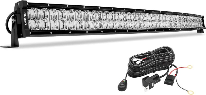 Photo 1 of ***PARTS ONLY*** Stock photo used for reference only *** oEdRo 52 Inch Curved LED Light Bar, 650W 46400LM Spot Flood Combo Work Lights with Wiring Harness, Upgraded 10D Off Road Driving Lamp Fit for Pickup Boat Jeep SUV 4WD 4X4 ATV UTV Truck Tractor
