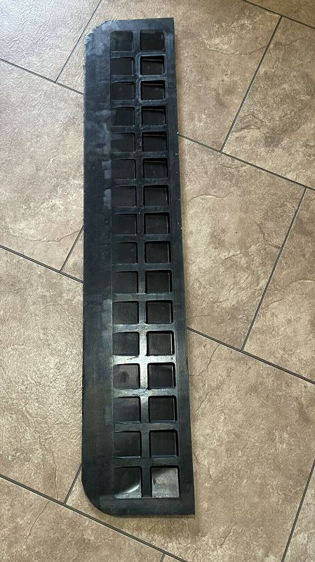 Photo 1 of 1" Rise Solid Rubber Power Wheelchair Threshold Ramp Doorway
