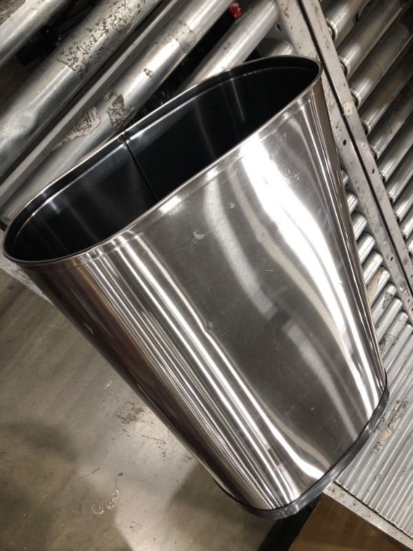 Photo 1 of 13 GAL TRASH CAN STAINLESS STEEL NO LID