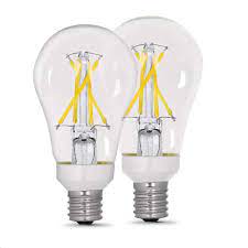 Photo 1 of Feit Electric
75-Watt Equivalent A15 Dimmable Filament CEC Clear Glass LED Ceiling Fan Light Bulb, Bright White 3000K (12-Pack)