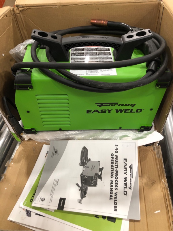 Photo 2 of Forney Easy Weld 140 MP, Multi-Process Welder & Forney 37031 Nozzle Gel For Mig Welding, 16-Ounce, White Welder + Gel