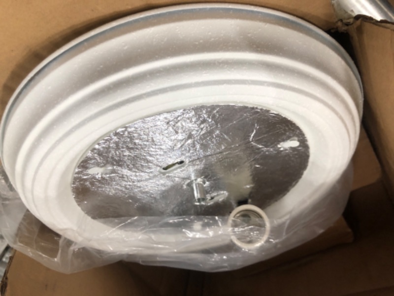 Photo 1 of Progress Lighting
1-Light White Flush Mount with Etched Ribbed Glass

