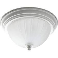 Photo 1 of Progress Lighting
1-Light White Flush Mount with Etched Ribbed Glass
