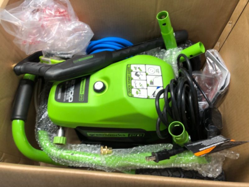 Photo 2 of ***NON-FUNCTIONAL*** Greenworks Pro 2300 PSI 1.2-GPM Cold Water Electric Pressure Washer (Battery and Charger Not Included)