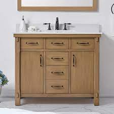 Photo 1 of *NO SINK CABINET ONLY* Home Decorators Collection Bellington 42 in. W x 22 in. D Vanity in Almond Toffee Bellington 42
