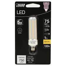 Photo 1 of *SET OF 2* 75-Watt Equivalent Bright White (3000K) T4 Mini Candelabra E11 Base Decorative LED Light Bulb