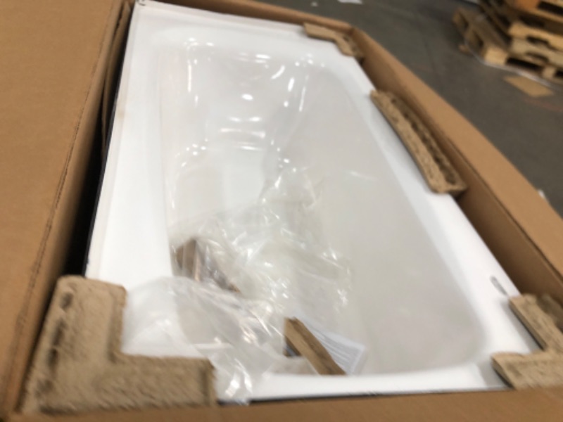 Photo 3 of *MINOR SCUFFS* American Standard 2460002.020 Cambridge 60x32-Inch Apron-Front Bathtub Left Drain in White 