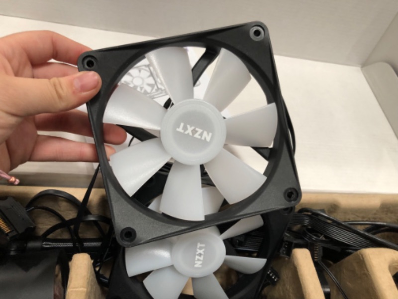 Photo 4 of NZXT Kraken 360 RGB - 360mm AIO CPU Liquid Cooler - Customizable 1.54"" Square LCD Display for Images, Performance Metrics - High-Performance Pump - 3 x F120 RGB Core Fans - Black