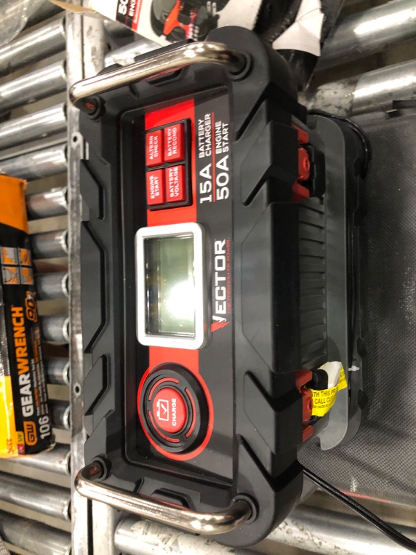 Photo 4 of Vector 15 Amp Automatic 12V Battery Charger with 50 Amp Engine Start and Alternator Check