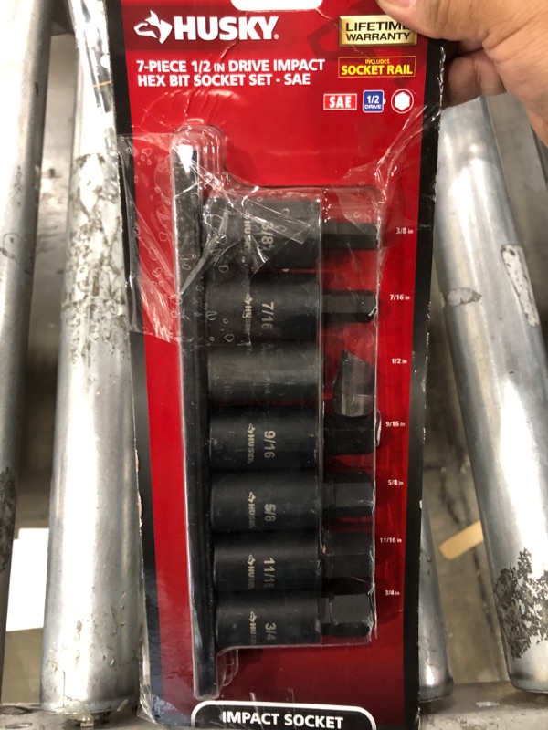 Photo 2 of 1/2 in. Drive Hex Bit Impact Socket Set SAE (7-Piece)