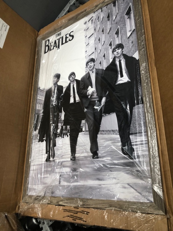 Photo 2 of 
Poster Frame Color is Different**GB Eye The Beatles In London Portrait Framed Poster 12" x 16" Wall Art Room Décor Gift