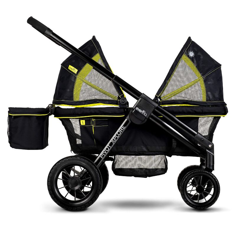 Photo 1 of 
Evenflo Pivot Xplore All-Terrain Stroller Wagon (Wayfarer Black)
Color:Wayfarer
Configuration:Stroller Wagon