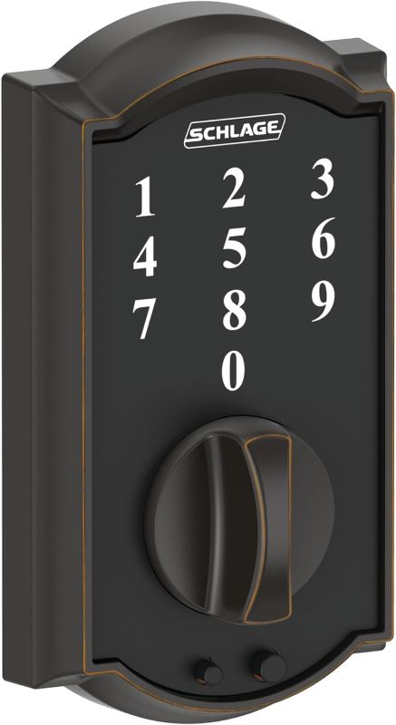 Photo 1 of 
SCHLAGE BE375 CAM 716 Camelot Touch Deadbolt, Aged Bronze