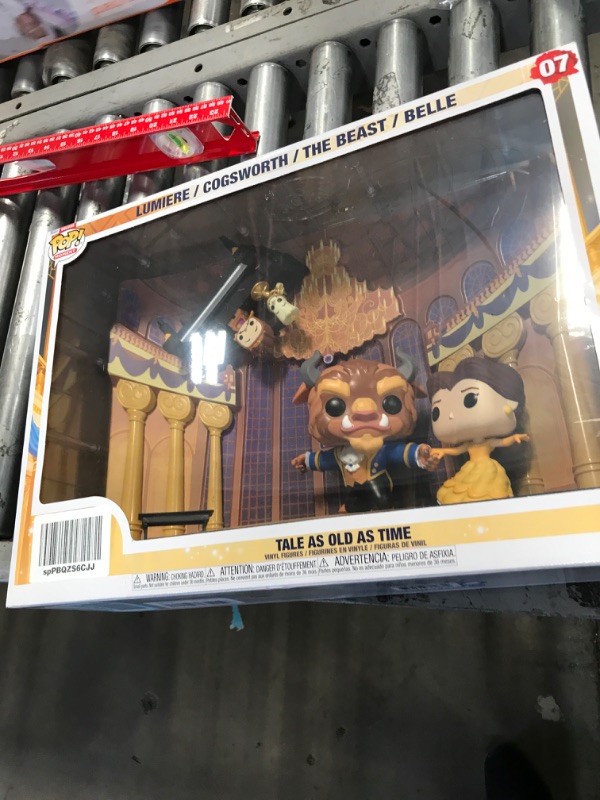 Photo 2 of Funko Pop! Moments Deluxe: Beauty and The Beast - Tale As Old As Time, Lumiere, Cogsworth, The Beast, Belle