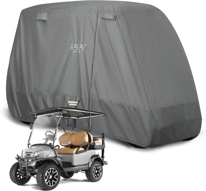 Photo 1 of 10L0L Heavy Duty Golf Cart Cover for 2/4 Passengers EZGO, Club Car and Yamaha, All Weather Outdoor Protection Weatherproof
