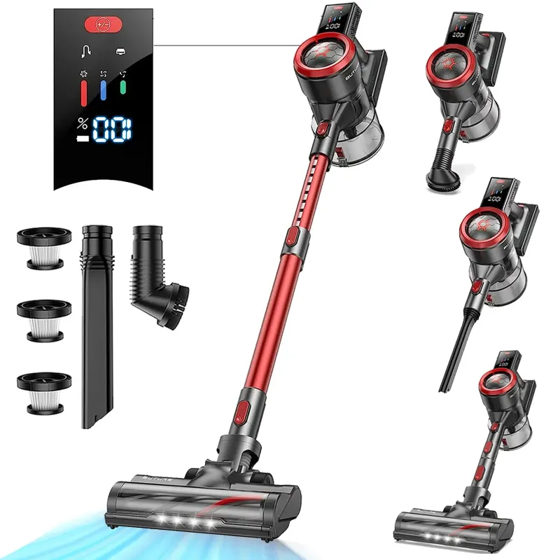 Photo 1 of ****USED//MISSING PIECES**** 
Buture Cordless Vacuum Cleaner 55mins 450W 38Kpa Color Touch Display Stick Vacuum for Carpet Hard Floor Pet Hair
