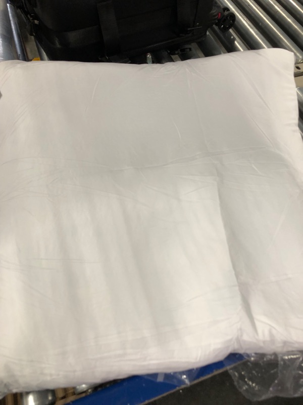 Photo 3 of Amazon Basics White Hypoallergenic Decorative Throw Pillow Insert - 28" x 28", 1-Pack,Bright