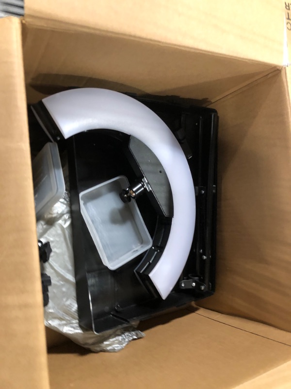 Photo 1 of JJ JIANJIN Ring Light Kit:18Inch Outer 11.8Inch Inner 55W6700k Dimmable LED Light , Tripod Stand, Remote Controller,Box for Camera,Smartphone,YouTube,TikTok,Self-Portrait Shooting,CRI90,Black