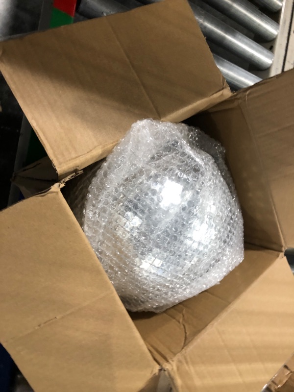 Photo 2 of 10" Mirror Disco Ball Great for a Party or Dj Light Effect Christmas